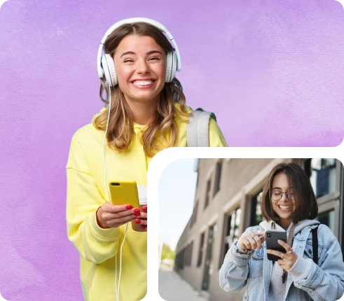 Students downloading the Edu Connect app