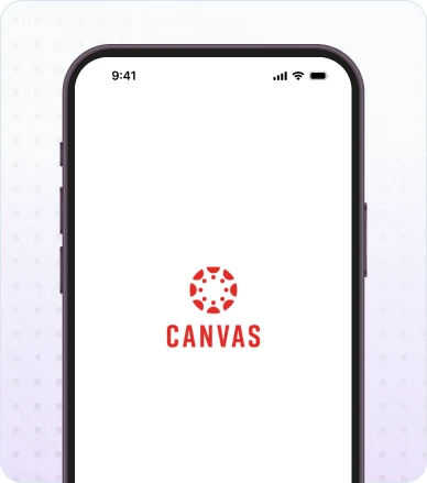 App screens showing seamless syncing with your college's platform