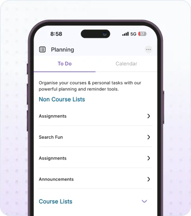 App screens helping students track tasks, assignments, and deadlines easily